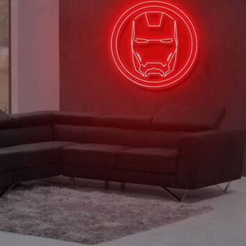 Hero Helmet Neon Sign Perfect for superhero-themed decor