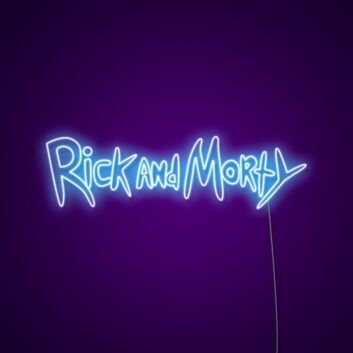 Rick And Morty Sign Neon Sign Perfect for fans of the show
