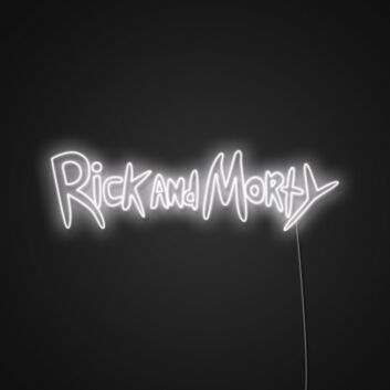 Rick And Morty Sign Neon Sign Perfect for fans of the show