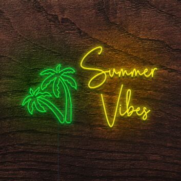 Summer Vibes Neon Sign Bring the summer spirit indoors