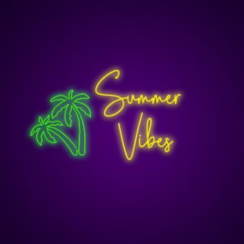 Summer Vibes Neon Sign Bring the summer spirit indoors