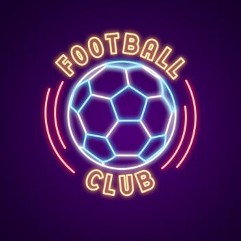 Football Club Neon Sign Show your team spirit