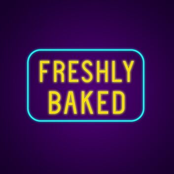 Freshly Baked Neon Sign Great for bakeries and kitchens