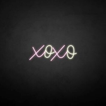 XOXO&#39; neon sign