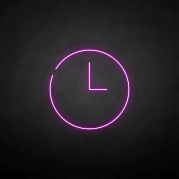 &#39;Time&#39; neon sign