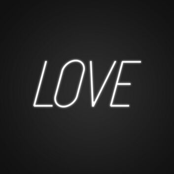 Minimalist Love Custom Neon Sign v2 Add a simple yet romantic touch