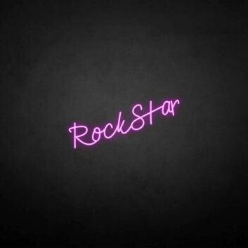 &#39;Rockstar&#39; neon sign