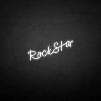 &#39;Rockstar&#39; neon sign