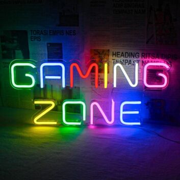 Gaming Zone Neon Sign Perfect for Game Rooms