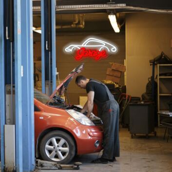 Garage Car Neon Sign Man Cave Garage
