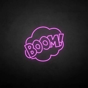 BOOM!&#39; neon sign