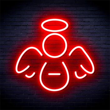 Brighten Up Your Child's Bedroom or Playroom with the Angel Kid Room LED Neon Sign – Perfect for Nurseries and Birthday Celebrations!