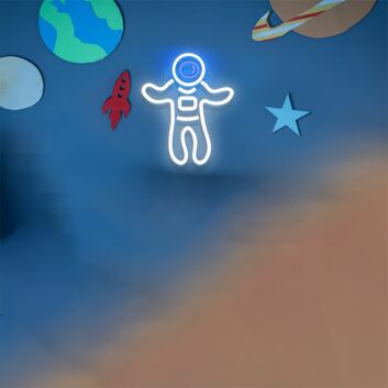 Light Up Your Space Adventures: Astronaut For Man Cave LED Neon Sign Perfect for Home Decor, Office, and Stellar Parties.