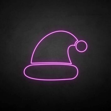 marry christmas - christmas hat neon sign