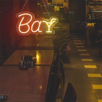 Elevate Your Home Bar, Office, or Party Ambiance with the Bar Word Cocktail Glass LED Neon Sign