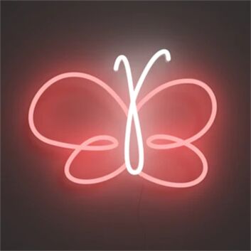 Brighten Up Your Space: Perfect for Home Decor, Weddings, and Bars - Butterfly Swir LED Neon Sign.