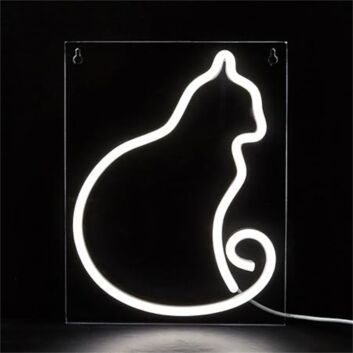 Brighten up your living space, office, or storefront with the whimsical charm of the Cat LED Neon Sign.