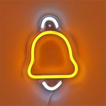 Brighten Up Your Festivities: Christmas Single Bell Wall LED Neon Sign for Home, Office, and Holiday Celebrations.