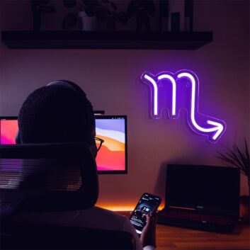 Brighten Up Your Space: Constellation Scorpio LED Neon Sign for Perfect Ambiance in Home, Office, or Bar.