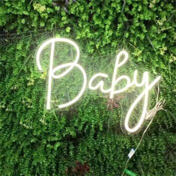 Brighten Your Special Moments: Custom Babay LED Neon Sign for Weddings, Birthdays, and Home Decor