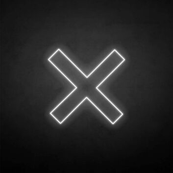 X-mark&#39; neon sign