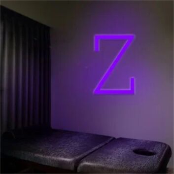 Brighten Up Your Celebrations and Spaces: Customized LED Neon Light Letter Z for Bedrooms, Parties, Weddings, and Storefronts.