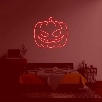Pumpkin Head&#39; neon sign