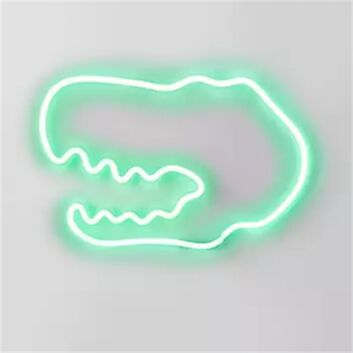Transform Your Child&#039;s Room or Next Birthday Bash with the Dinosaur Green Kids LED Neon Sign - Perfect for Home Decor and Playful Parties!