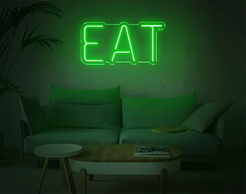 Brighten Your Dining Area, Bar, or Food Event with the Eat Custom LED Light LED Neon Sign.