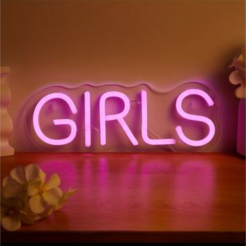Brighten Up Your Bedroom, Salon, or Birthday Bash with the Girls Styling LED Neon Sign.