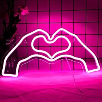 Brighten Your Special Moments: From Weddings to Cozy Nights with Hand To Heart LED Neon Light