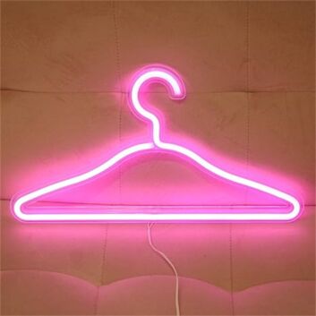 Elevate your wedding, office, and store ambiance with the Hanger LED Neon Sign.