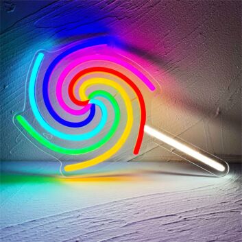 Brighten up your bedroom, bar, or birthday bash with the LED Cool Lollipop Neon Light.