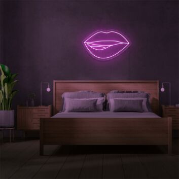 Brighten Up Your Bedroom or Glamourize Your Next Party with Mini Lips LED Neon Sign.