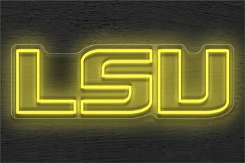 Brighten Up Your Game Night, Bar, and Sports Den with the Lsu Logo LED Neon Sign