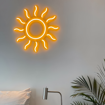 Cute sun neon sign