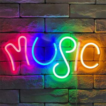Elevate Your Space: Music LED Neon Light Colorful LED Neon Sign for Bars, Home Decor, and Celebratory Events