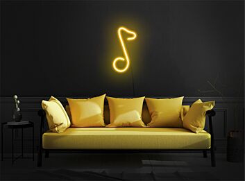 Brighten Up Your Bar and Music Studio with the Melodic Ambiance of Music Note LED Neon Light.