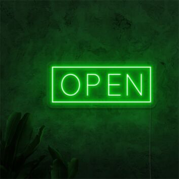 Brighten Your Store, Bar, or Home Entrance with the Enchanting Neon Open Sign Sketch and Etch Us.
