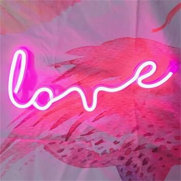 Brighten Up Romance Everywhere: Nordstylee LED Neon Art Love LED Neon Sign for Weddings, Bedrooms, and Valentine's Celebrations.