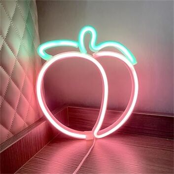 Brighten Up Your Spaces: Peach LED Neon Sign for Bars, Weddings, and Chic Home Decor.