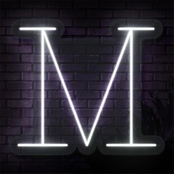 Brighten Your Bar, Wedding, or Office Space with the Personalized Initial Letter M LED Neon Sign