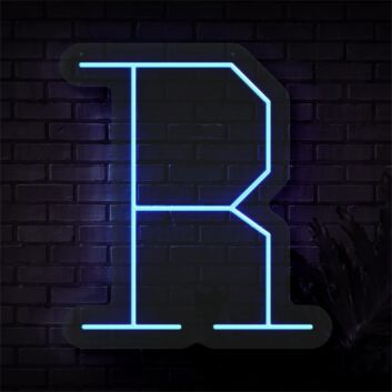 Brighten Up Your Space: Personalized Initial Letter R LED Neon Sign for Home, Office, Weddings &amp; Parties.