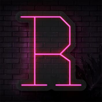 Brighten Up Your Space: Personalized Initial Letter R LED Neon Sign for Home, Office, Weddings & Parties.