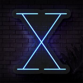 Brighten Up Your Space: Personalized Initial Letter X LED Neon Sign for Weddings, Home Decor, and Trendy Bars