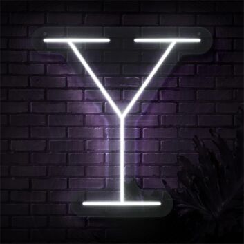 Brighten Your Special Occasions: Personalized Initial Letter Y LED Neon Sign for Weddings, Parties, and Home Decor.