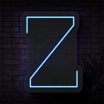 Brighten Up Your Space: Personalized Initial Letter Z LED Neon Sign Perfect for Weddings, Parties, Home Decor, and Office Ambiance.