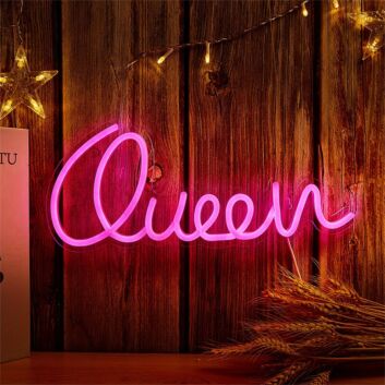 Brighten Your Space: Queen LED Neon Sign, Perfect for Office, Bar, and Wedding Decorations.
