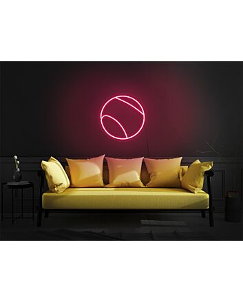Elevate your sports bar or game room ambiance with the vibrant Tennis Ball LED Neon Sign.