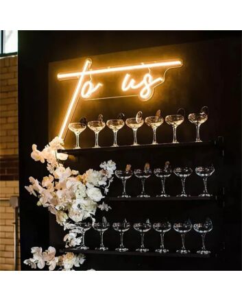 Brighten Your Special Day and Home Space with the To Us LED Neon Wedding Sign – Perfect for Weddings, Celebrations, and Romantic Decor.